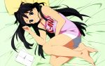  akiyama_mio barefoot bed blush k-on! vector 