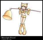  bell blonde_hair fox foxgirl game gloves hat kitsunemimi moonlight_flower ragnarok_online short_hair shorts thigh_highs 