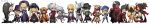  armor black_hair blazblue blonde_hair blue_eyes brown_hair carl_clover chibi crossed_arms everyone eyepatch fedora gii glasses green_hair grin gun hakumen hat hazama heterochromia hood iron_tager jin_kisaragi jou_(mono) jubei_(blazblue) lao_jiu litchi_faye_ling long_hair long_image mask nago nirvana noel_vermillion nu-13 panda ponytail rachel_alucard ragna_the_bloodedge red_eyes red_hair redhead scarf shishigami_bang silver_hair smile sword taokaka thighhighs top_hat tsubaki_yayoi twintails weapon wide_image 