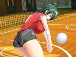  bagher breasts huge_breasts mune_wo_hare short_hair uniform volleyball youtoku_tatsunami 