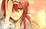  androgynous bad_id character_name chry_(abbey_bc) green_eyes kurama long_hair male red_hair redhead solo yu_yu_hakusho yuu_yuu_hakusho 
