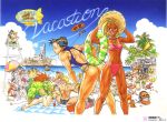  6+boys 6+girls anklet artist_request ass back balrog bandeau baseball_bat bat beach beach_umbrella beard bent_over bikini bikini_tan blanka blanket blindfold blonde_hair bracelet braid brown_hair buried cammy_white camouflage can casual_one-piece_swimsuit chair chun-li clouds cross dark_skin dee_jay dhalsim dirigible double_bun drink earrings edmond_honda eliza_masters everyone facial_hair feathers feet fei_long final_fight fishing fishing_rod flag flat_chest food fruit gouki green_skin grin guile hat headband headphones highres hot_air_balloon inflatable_raft innertube instrument japan jewelry ken_masters legs lifeguard lipstick log long_hair lounge_chair lying makeup maracas midriff multiple_boys multiple_girls muscle nail nail_bat navel necklace nishimura_kinu on_back on_stomach one-piece_swimsuit outdoors palm_tree parachute peaked_cap pink_hair poison_(final_fight) ponytail raft redhead ryuu_(street_fighter) sagat sandals scan shark shop short_hair shorts side-tie_bikini sitting sky skywriting smile squatting standing straw_hat street_fighter street_fighter_ii striped sunglasses sunglasses_on_head swim_briefs swim_trunks swimsuit tan tanline thong_bikini thunder_hawk top_hat tree tubetop twin_braids umbrella vega water watermelon zangief 