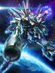  cannon earth exbein exexbein glowing mecha no_humans solo space super_robot_wars the_2nd_super_robot_wars_og weapon 