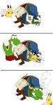  comic fire_emblem highres ike kirby kirby_(series) super_mario_bros. pikachu pokemon pokemon_(creature) ramuneumai super_smash_bros. translation_request yoshi 