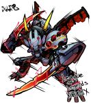  android artist_name character_name copyright_name glowing glowing_eyes kha&#039;zix league_of_legends looking_at_viewer mecha_kha&#039;zix mechanical red_eyes sido_(slipknot) simple_background solo white_background 