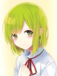  1girl green_eyes green_hair hutuumikan kagerou_project kido_tsubomi long_hair solo younger 