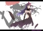  1girl akemi_homura akuma_homura bare_shoulders black_gloves black_hair bow choker dissolving dress elbow_gloves feathers flower gloves hair_bow highres homulilly letterboxed long_hair mahou_shoujo_madoka_magica mahou_shoujo_madoka_magica_movie no_legs ribs simple_background smile solo spider_lily spoilers stocks violet_eyes white_background witch_(madoka_magica) 
