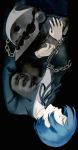  1boy arisato_minato blue_hair chain persona persona_3 tam_(cuq) thanatos yuuki_makoto 