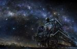  highres iy_tujiki original scenery star_(sky) train 