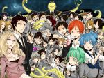  akabane_karma ansatsu_kyoushitsu artist_request black_hair blonde_hair blue_eyes blue_hair book character_request green_eyes green_hair gun karasuma_tadaomi kayano_kaede knife koro-sensei long_hair multiple_boys multiple_girls orange_eyes orange_hair pistol shiota_nagisa short_hair source_request tagme weapon 