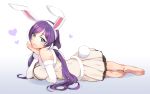  1girl animal_ears bunny_tail bunnysuit highres love_live!_school_idol_project rabbit_ears smile solo tail toujou_nozomi tuuuh 