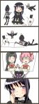  1girl 4koma ? absurdres akemi_homura black_hair blush bow braid closed_eyes comic crying drawing dress familiar_(madoka_magica) funeral_dress glasses hairband highres holding_hands liese_(madoka_magica) lilia_(madoka_magica) long_hair looking_at_viewer lotte_(madoka_magica) mahou_shoujo_madoka_magica mahou_shoujo_madoka_magica_movie pov pov_eye_contact red-framed_glasses school_uniform semi-rimless_glasses simple_background smile solo spoilers square_mouth twin_braids under-rim_glasses violet_eyes white_background 
