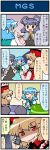  4girls 4koma animal_ears artist_self-insert blonde_hair blue_hair capelet cellphone closed_eyes comic dress frog_hair_ornament green_hair grey_dress hair_ornament hat hetero highres jewelry juliet_sleeves karakasa_obake kochiya_sanae long_sleeves lyrica_prismriver metal_gear_(series) mizuki_hitoshi mouse mouse_ears mouse_tail multiple_girls nazrin necklace parody pendant phone puffy_sleeves real_life_insert red_eyes shaded_face shirt skirt tail tatara_kogasa touhou translated troll_face umbrella vest 