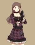  aikatsu! brown_hair dress gothic long_hair purple_eyes shibuki_ran smile 