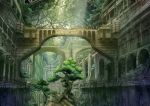  architecture bridge building original ruins scenery sunlight sy-l-via tagme tree 