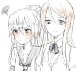  2girls akuma_no_riddle banba_mahiru blush hanabusa_sumireko long_hair multiple_girls school_uniform tagme yuri 