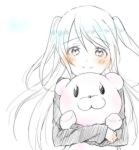  akuma_no_riddle kirigaya_hitsugi long_hair smile stuffed_animal stuffed_toy tagme teddy_bear 
