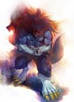  abs animal_ears capcom fur gallon male manly maskedriderkc muscle red_eyes solo tail vampire_(game) werewolf wolf wolf_ears wolf_tail 