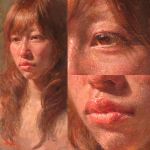  eyes face highres lips misawa_hiroshi oil_painting_(medium) original portrait realistic traditional_media zoom_layer 