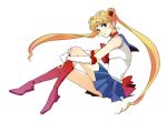  bad_id bishoujo_senshi_sailor_moon blonde_hair blue_eyes long_hair magical_girl sailor_moon shiro96 simple_background solo tsukino_usagi twintails 