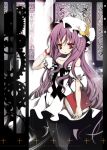  book catbell crescent gears hat long_hair patchouli_knowledge purple_hair red_eyes touhou 