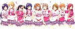  6+girls akatsuki_(4941086) ayase_eli black_hair blonde_hair blue_eyes brown_hair choker flower green_eyes hair_flower hair_ornament hairband heart highres hoshizora_rin koizumi_hanayo kousaka_honoka long_hair looking_at_viewer love_live!_school_idol_project minami_kotori multiple_girls nishikino_maki one_eye_closed open_mouth orange_hair purple_hair red_eyes redhead short_hair short_sleeves side_ponytail skirt smile sonoda_umi toujou_nozomi twintails violet_eyes yazawa_nico yellow_eyes 