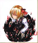  darkness highres koji_(koji-a) rumia solo touhou traditional_media 