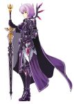  alternate_costume armor butter-t purple_hair strea sword sword_art_online weapon 