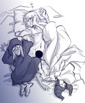  1boy 2girls barefoot censored claude_frollo disney horns in_the_face maleficent marimo_(yousei_ranbu) multiple_girls navel old_woman one_man&#039;s_dream_ii see-through sleeping sleeping_beauty snow_white_and_the_seven_dwarfs the_hunchback_of_notre_dame witch_(snow_white) younger 