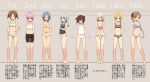  6+girls akigumo_(kantai_collection) arms_behind_back barefoot bike_shorts black_bra black_panties blonde_hair blue_bra blue_eyes blue_hair blue_panties blush bra breasts brown_hair camisole cassandra_(seishun_katsu_sando) chart cleavage closed_eyes flat_chest green_bra green_panties hair_ornament hairclip hamakaze_(kantai_collection) hand_on_hip hatsukaze_(kantai_collection) kagerou_(kantai_collection) kantai_collection kuroshio_(kantai_collection) large_breasts long_hair looking_at_viewer maikaze_(kantai_collection) multiple_girls navel open_mouth panties personification pink_bra pink_hair ponytail shiranui_(kantai_collection) short_hair silver_hair small_breasts smile sports_bra tank_top translation_request twintails underwear underwear_only white_panties yellow_bra yellow_panties yukikaze_(kantai_collection) 