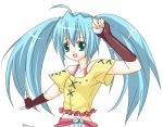  bakugan_battle_brawlers blue_hair green_eyes long_hair misaki_runo smile 