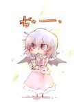  cup fang remilia_scarlet solo straw touhou wildrabbit wings 