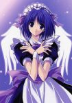  angel_wings highres maid maid_cap maid_headdress scan suzuhira_hiro wings 