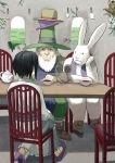  alice_(wonderland) dormouse hat mad_hatter march_hare party shouhei sitting tea teapot 