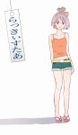  casual denim denim_shorts hiiragi_tsukasa inumoto lucky_star sandals shorts translated translation_request 
