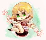  chibi green_eyes mizuhashi_parsee pointy_ears riinu_(ir-n) riinu_(pixiv50783) short_hair solo touhou 