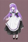  maid moonage patchouli_knowledge purple_eyes purple_hair touhou tsuyuko 