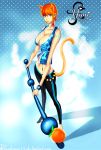  animal_ears breasts cat_ears cat_tail catgirl large_breasts nami one_piece orange_hair tail 