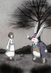  alice_(wonderland) pointing shouhei white_rabbit 