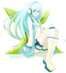  alternate_hairstyle blue_eyes blue_hair boots eureka eureka_7 eureka_seven eureka_seven_(series) headphones legs long_hair solo tansuke thigh-highs thigh_strap wings 