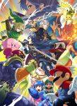  blonde_hair blue_eyes blue_hair book brown_eyes cape captain_falcon charizard crown earrings f-zero facial_hair fire_emblem fire_emblem:_kakusei hat helmet jewelry kirby kirby_(series) kozaki_yuusuke krom link long_hair lucina luigi mario mustache my_unit nintendo official_art pikachu pokemon princess_peach robe rockman rockman_(character) rockman_(classic) shield super_mario_bros. super_smash_bros. sword the_legend_of_zelda twilight_princess weapon white_hair 