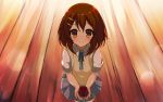  1girl brown_eyes brown_hair gift highres hirasawa_yui k-on! riburanomind school_uniform short_hair smile 