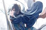  blue_eyes blue_hair cape fire_emblem fire_emblem:_kakusei long_hair lucina nintendo shoulder_pads sk_(ryolove) sword tears tiara weapon 