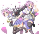  2girls absurdres aoba_(kantai_collection) highres kantai_collection kinugasa_(kantai_collection) multiple_girls purple_hair tagme thighigh 