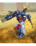  absurdres cannon desert dust energy_gun gun highres iron_gear landship mecha realistic rifle rocket_launcher science_fiction sentou_mecha_xabungle weapon xabungle_(mecha) 