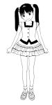  1girl dress monochrome sisterism_(manga) sketch solo traditional_media yoshitomi_akihito 