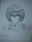  ayanami_rei eva_00 highres neon_genesis_evangelion pen sketch 