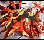  1girl blazblue genderswap long_hair ragna_the_bloodedge silver_hair uzukinoko 