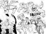  2boys aura battle boxing_gloves captain_falcon collage crosscounter diepod helmet kicking little_mac manly multiple_boys nintendo powering_up punch-out!! punching scarf sketch super_smash_bros. 