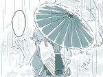  ... 1girl animal_ears comic mitsumoto_jouji mystia_lorelei okamisty rain short_hair solo touhou umbrella wings 